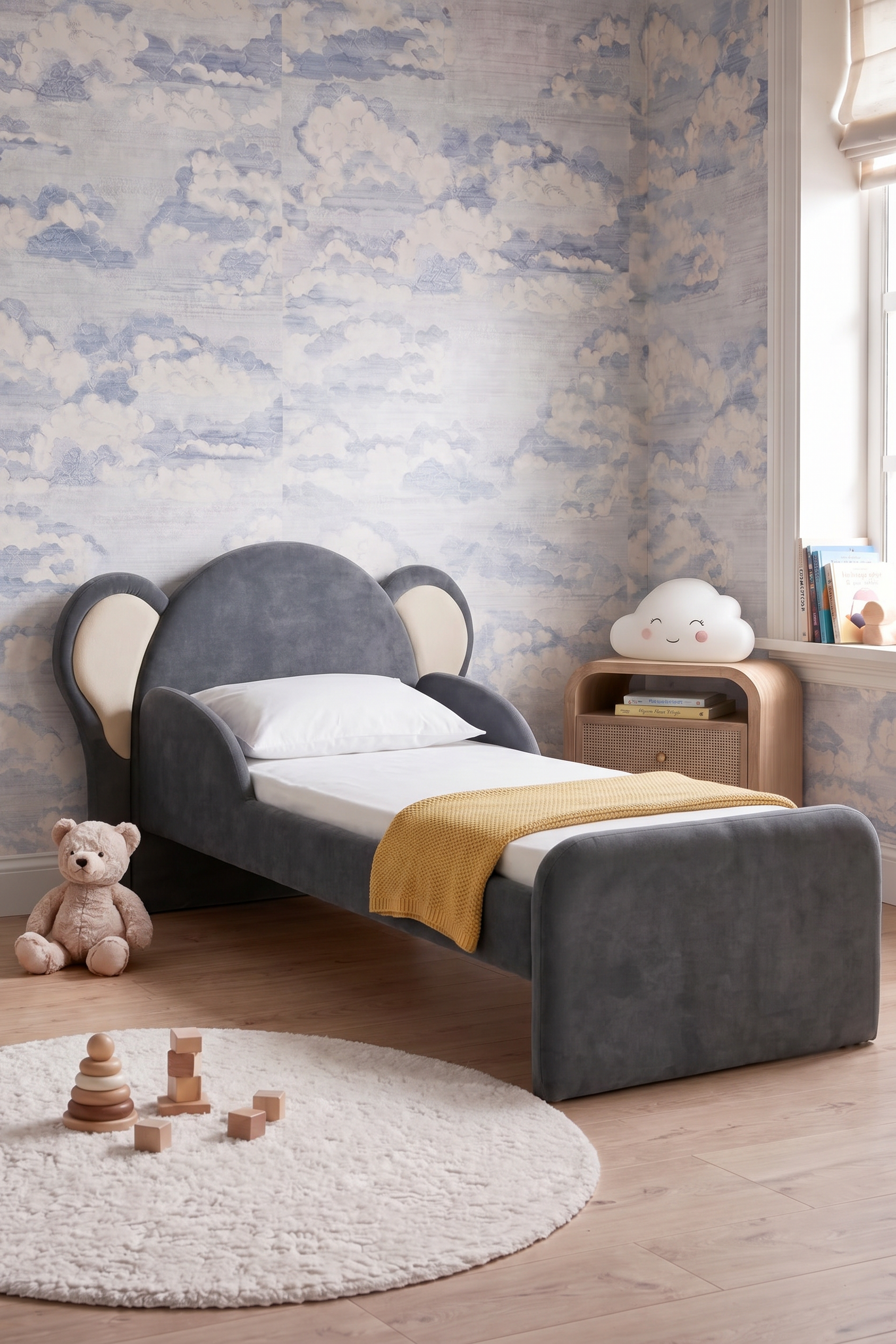 Kiko Kids' Grey Ears Bed
