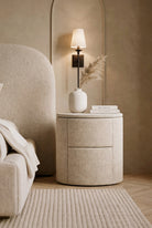 Kosta Light Beige Bedside Table