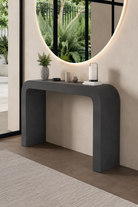 Kuzmina Midnight Grey Microconcrete Console Table