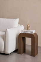 Kuzmina Mocha Microconcrete Side Table