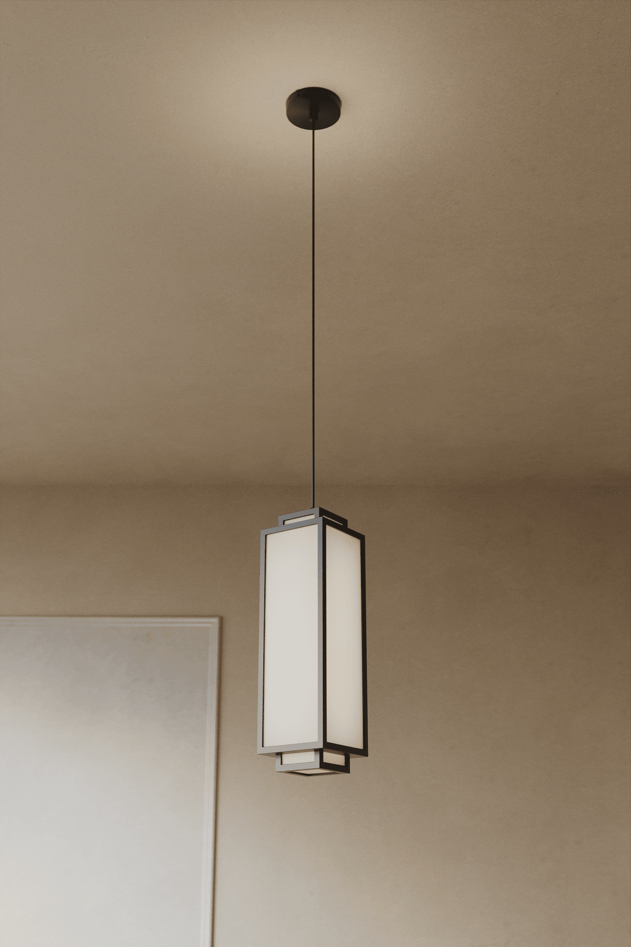 Cuboid Lantern Pendant Lamp