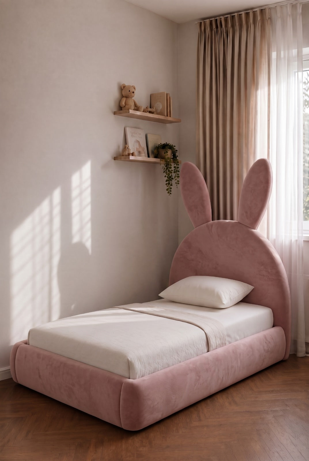 Lapino Kids Pink Bunny Ear Bed