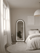 Leah Black Arch Full Length Mirror with LED Light (4 Sizes) Mirrors