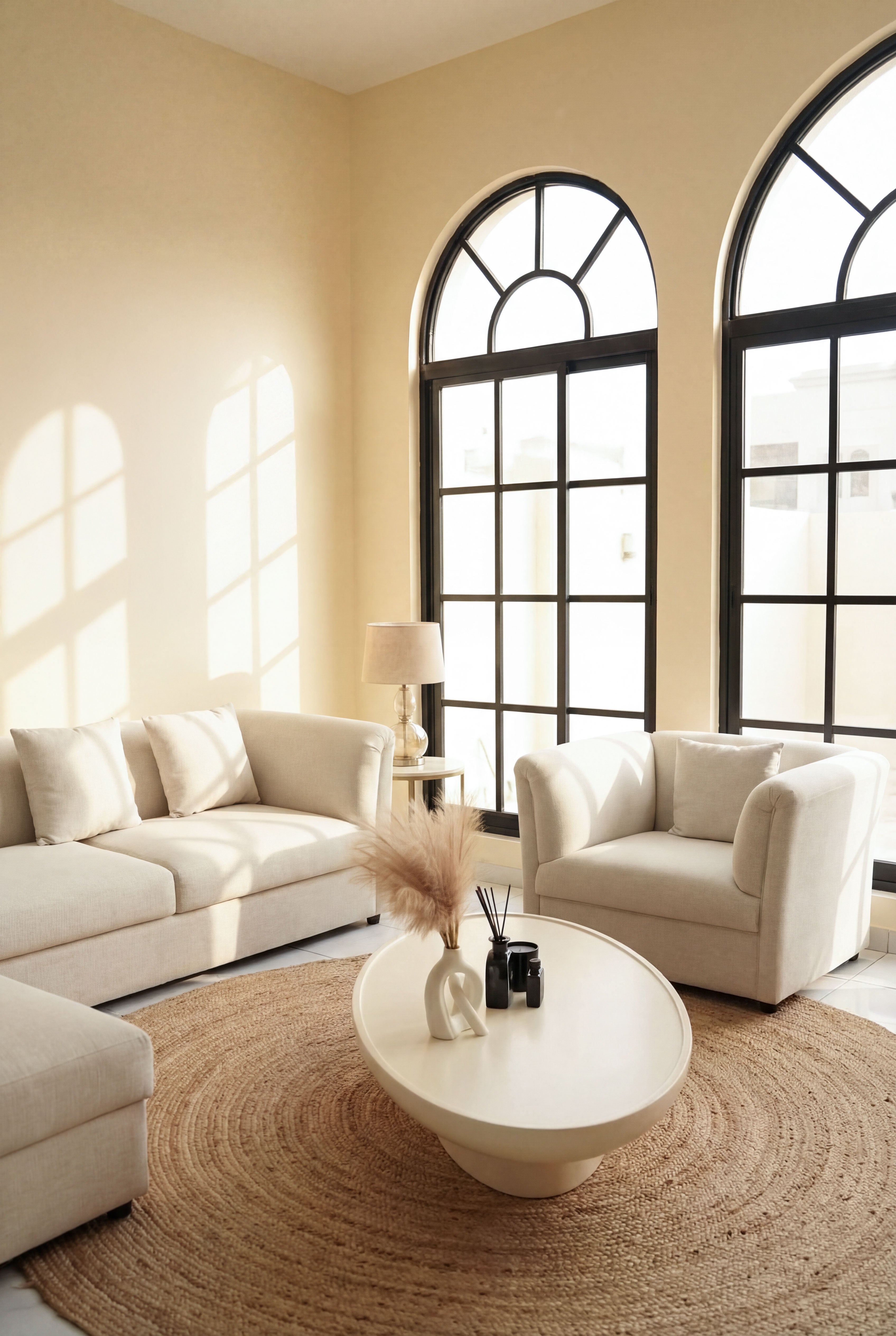 Liana Stone Ivory Sofa Chair