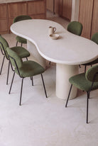 Lumetra Off White Microconcrete Dining Table 1