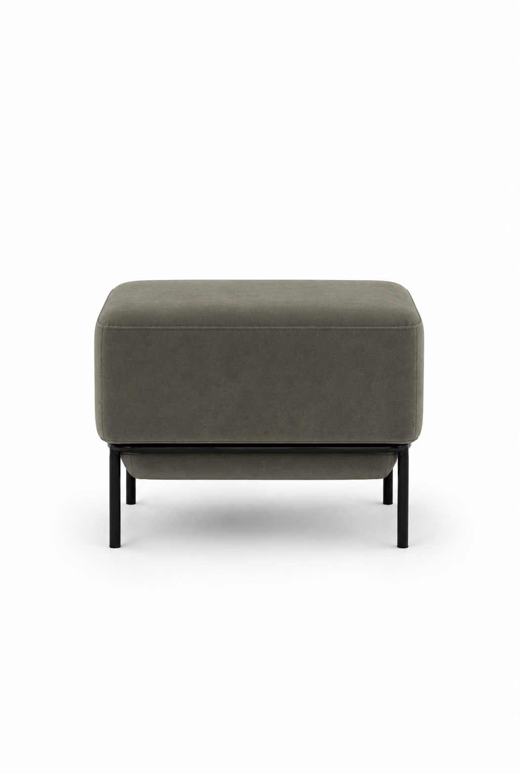 Lunis Greyish Green Compact Ottoman