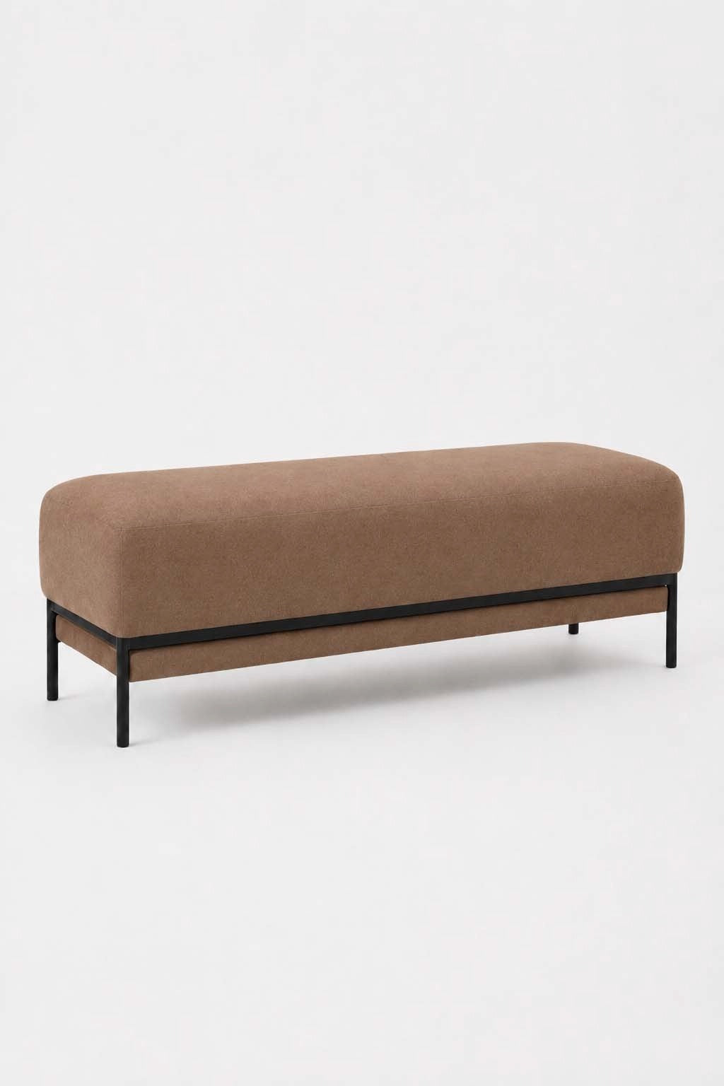 Lunis Light Brown Bench