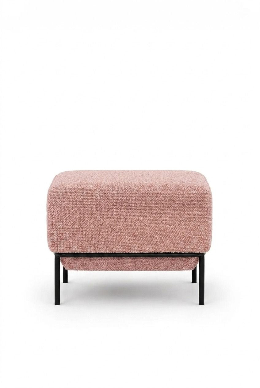 Lunis Mink Blush Compact Ottoman