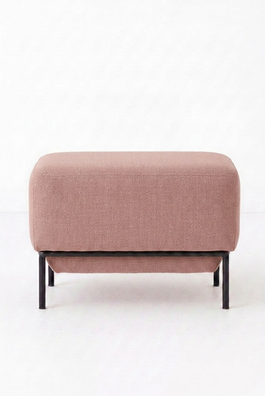 Lunis Mink Blush Compact Ottoman