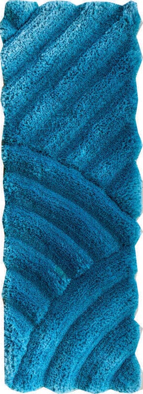 Turquoise Oasis - Fluffy Shaggy Rug (2 Sizes) Table Tuft Shaggy RAM 60x180 CM 