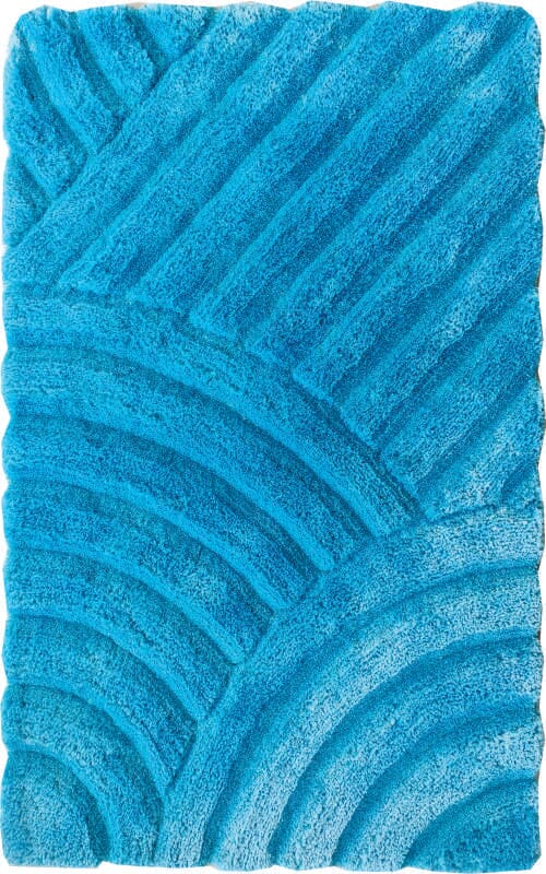 Turquoise Oasis - Fluffy Shaggy Rug (2 Sizes) Table Tuft Shaggy RAM 170X240 CM 