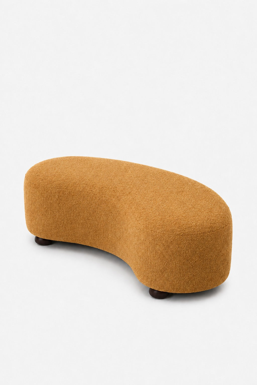Malena Mustard Curved Bench