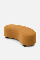 Malena Mustard Curved Bench