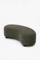 Malena Olive Green Curved Bench