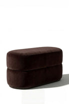 Manila Dark Brown Layer Pouf Ottoman