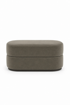 Manila Greyish Green Layer Pouf Ottoman