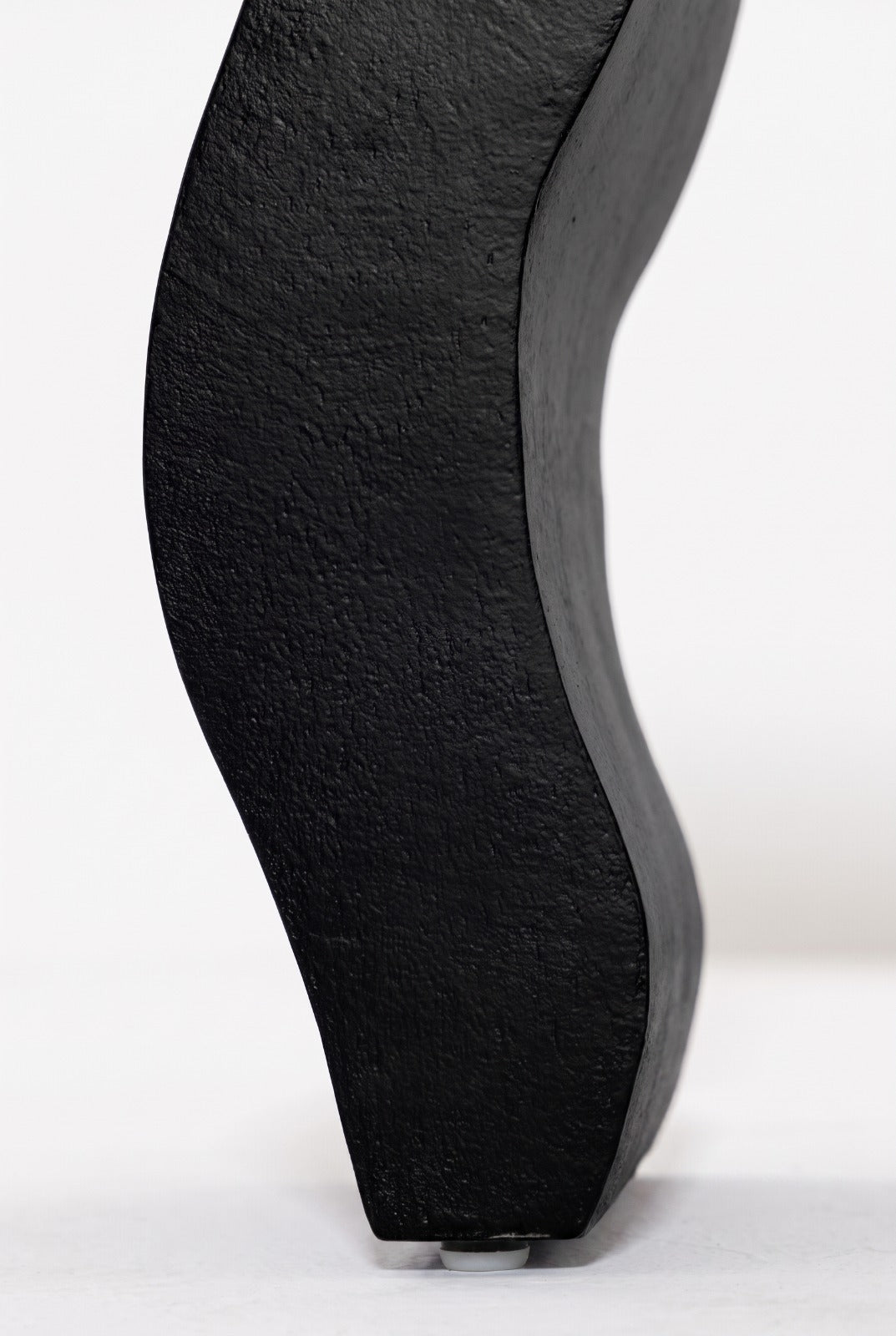 Marelle Black Wavy Legs Microconcrete Console Table