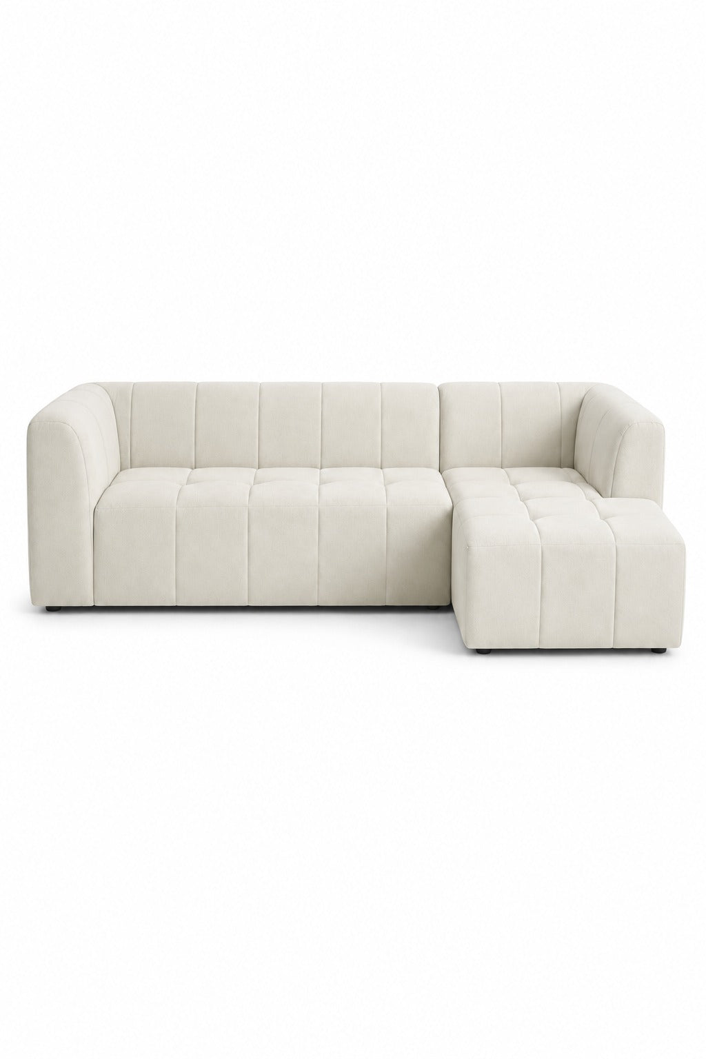 Marisa Ivory L-Shape Sofa