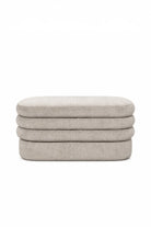 Mavro Grey Layered Storage Bench