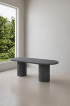 Meliora Midnight Grey Microconcrete Dining Table