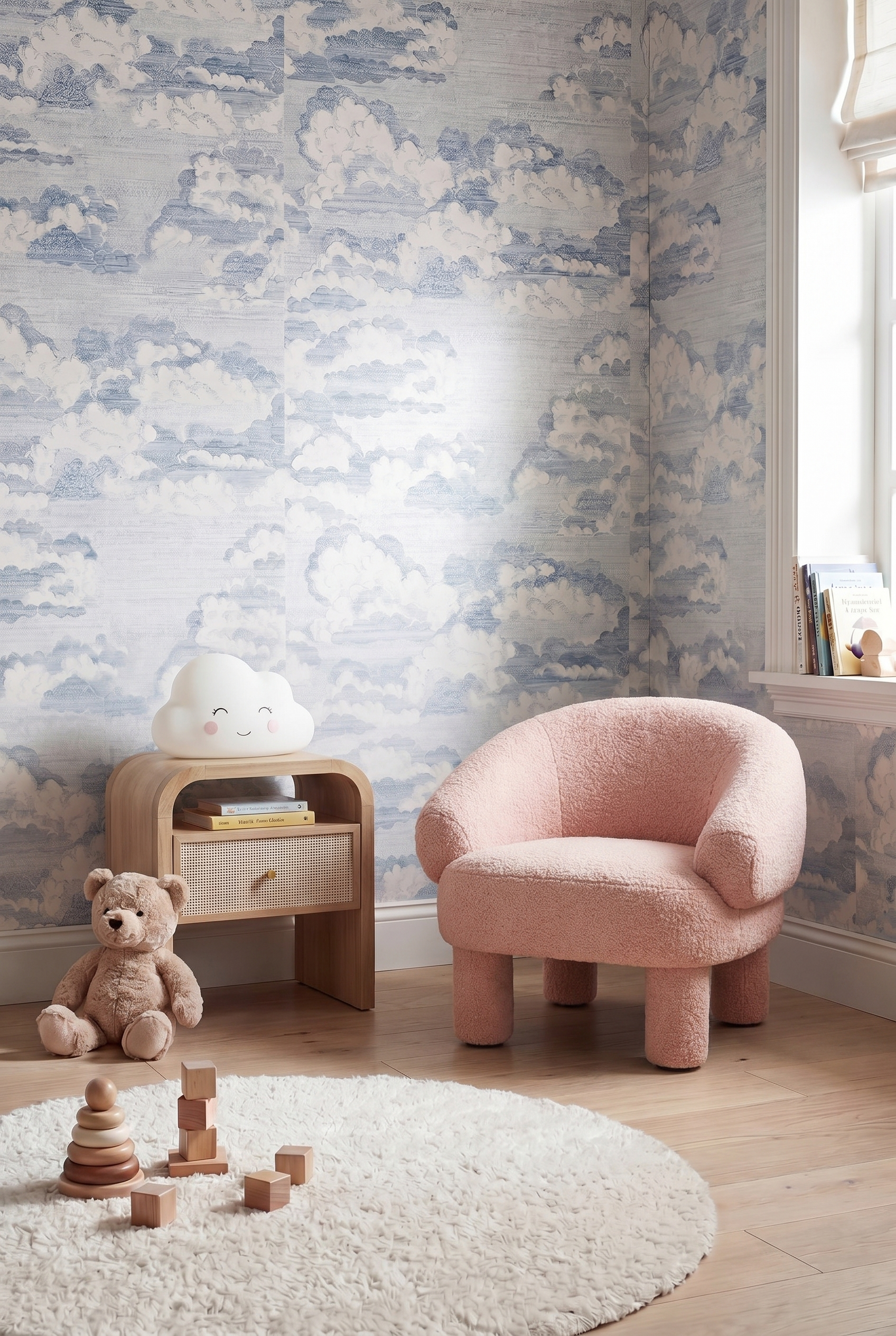 Mika Kids' Pink Lounge Chair