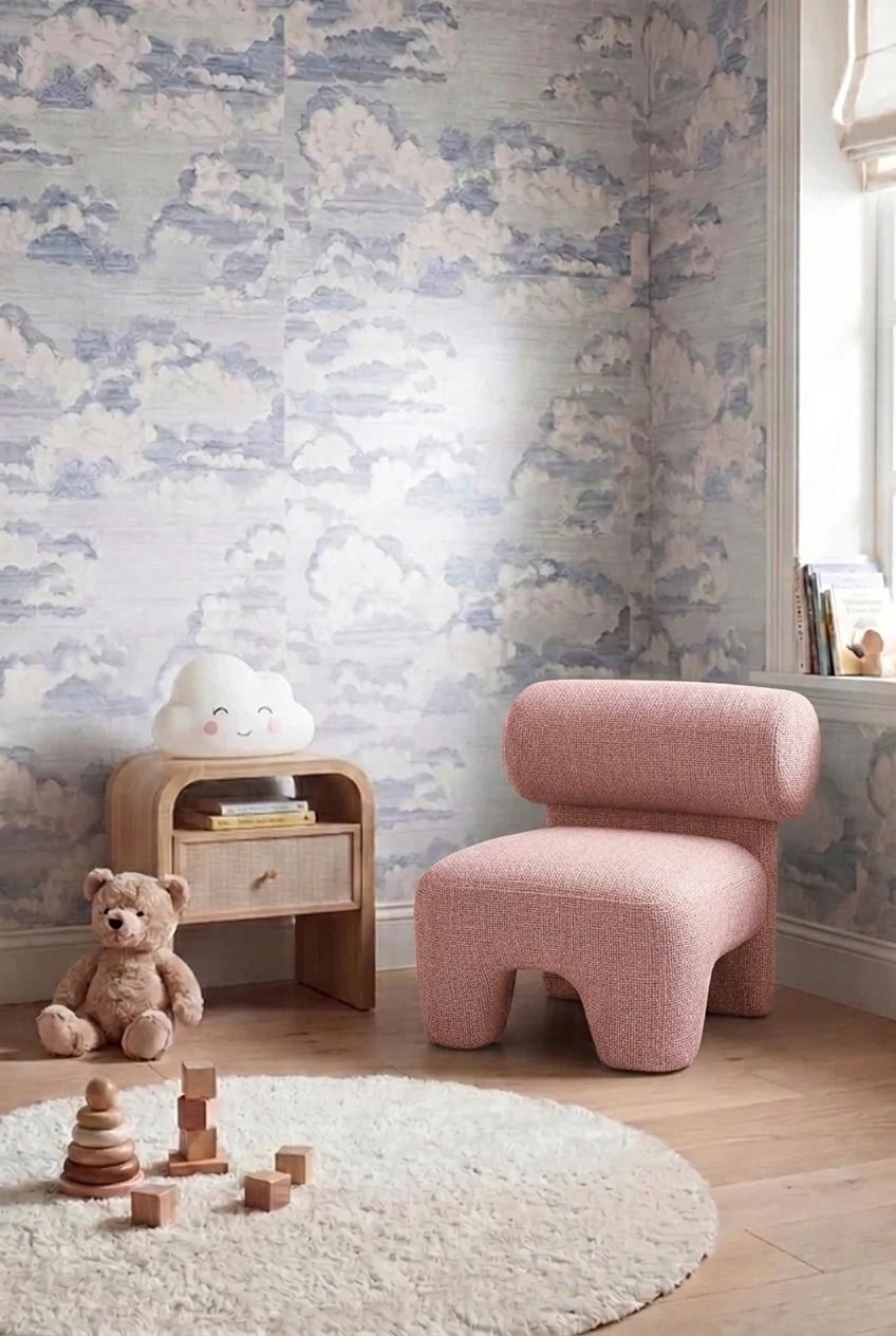 Mimi Kids Mink Blush Lounge Chair