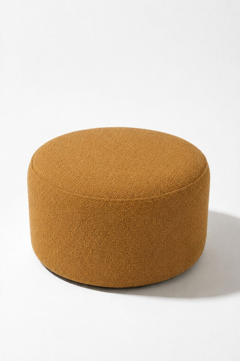 Mira Mustard Round Pouf (60CMx33CM)