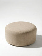 Mira Taupe Round Pouf (60CMx33CM)