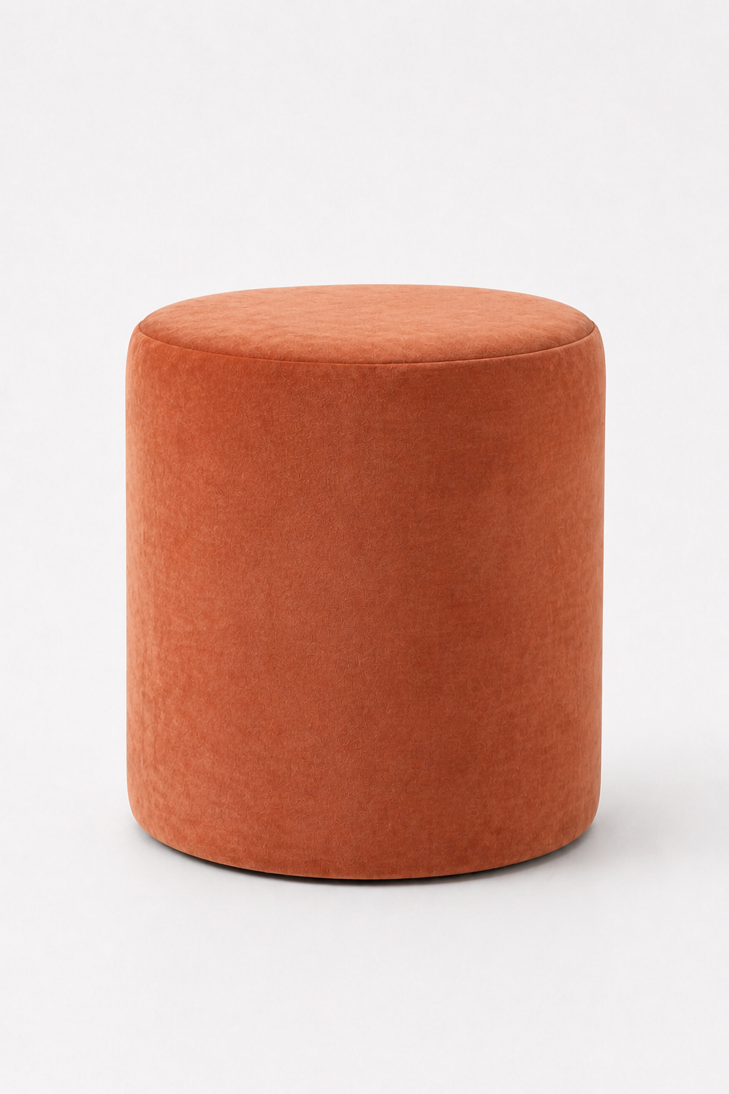 Mira Warm Terracotta Round Pouf