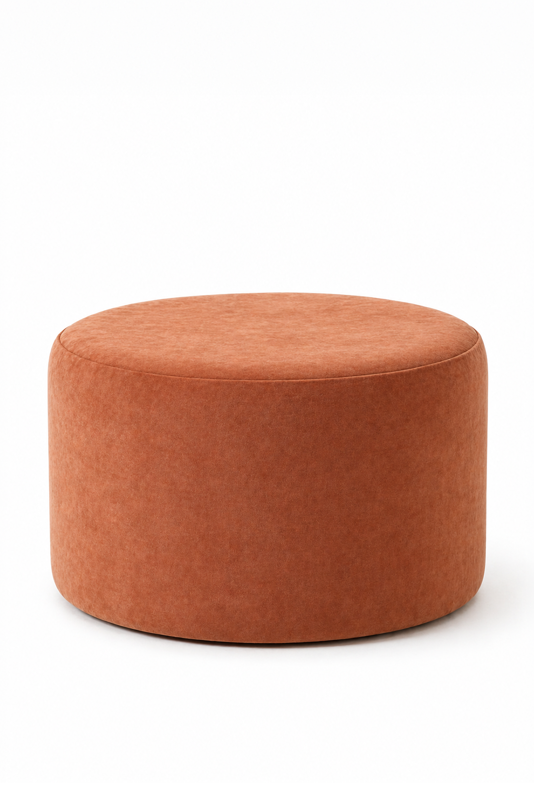 Mira Warm Terracotta Round Pouf (60CMx33CM)