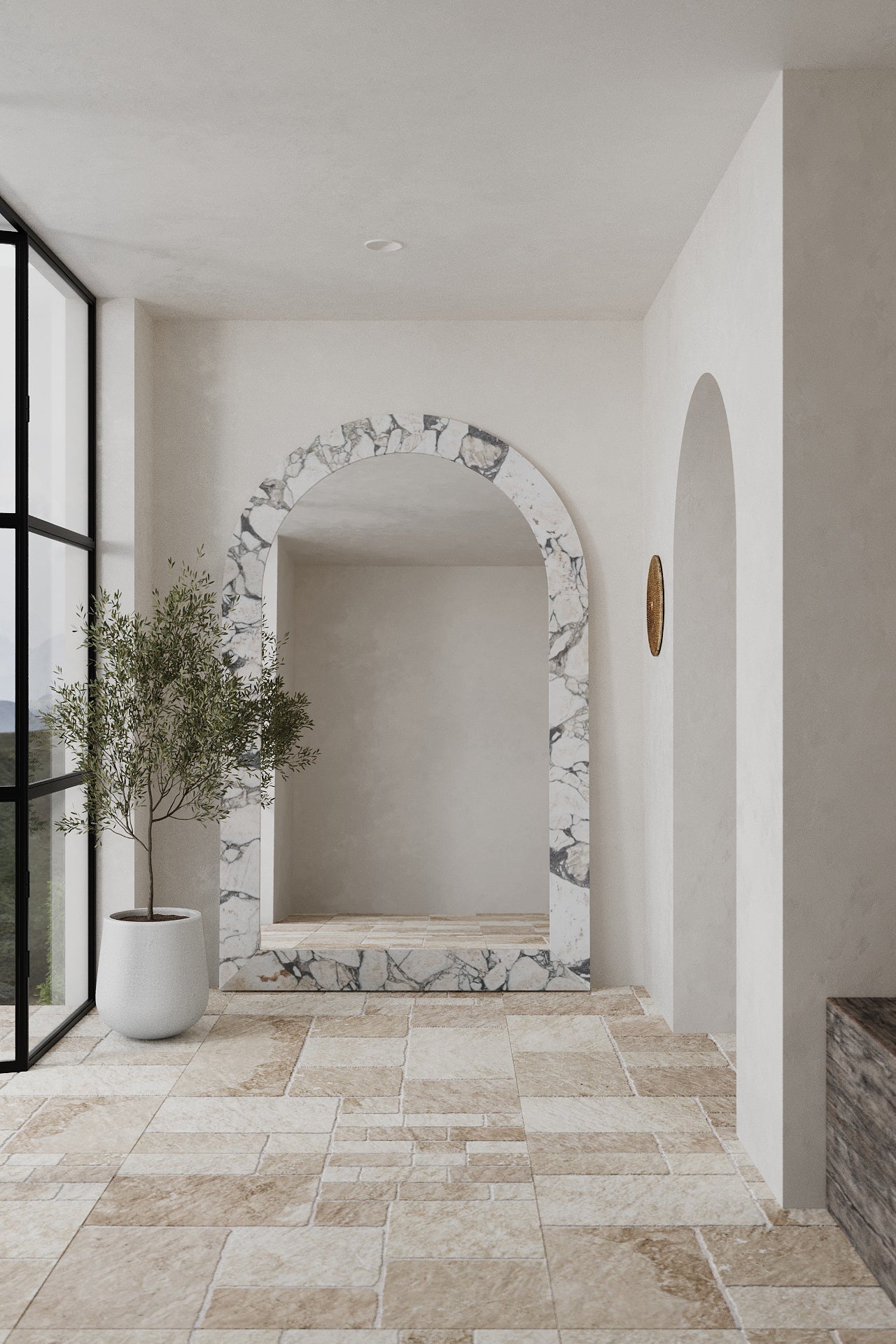 Viola Marble Arch Mirror