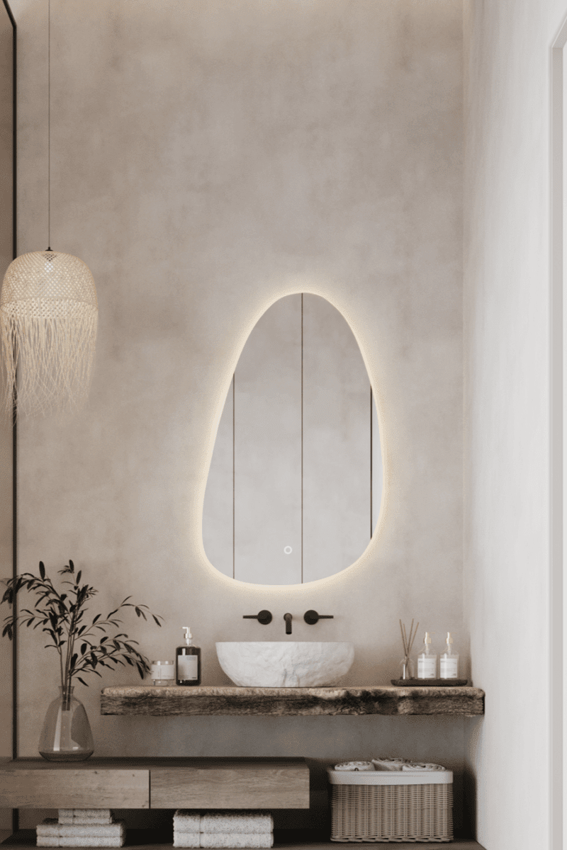 Lilia Backlit Irregular Mirror (60x100CM) Mirrors 