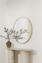 Gold Round Wall Mirror (7 Sizes) Mirrors 