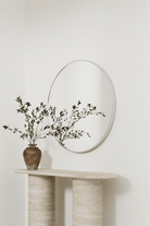 Silver Round Wall Mirror (5 Sizes) Mirrors AME 