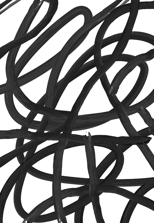 Modern Noir Expression Wall Art IV