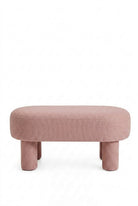 Modiva Mink Blush Bench Pouf
