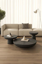 Mondo Midnight Grey Microconcrete Coffee Table Set