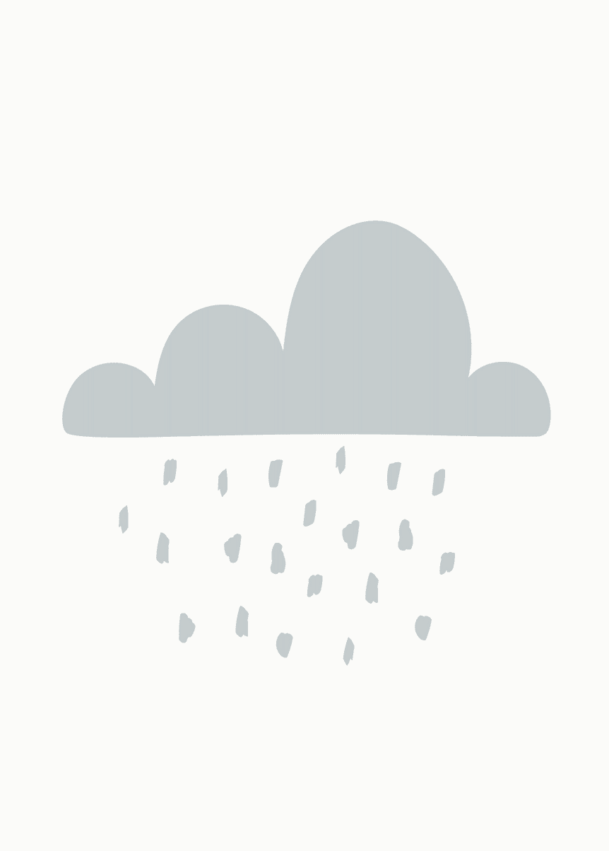 Monochrome Drizzle Wall Art