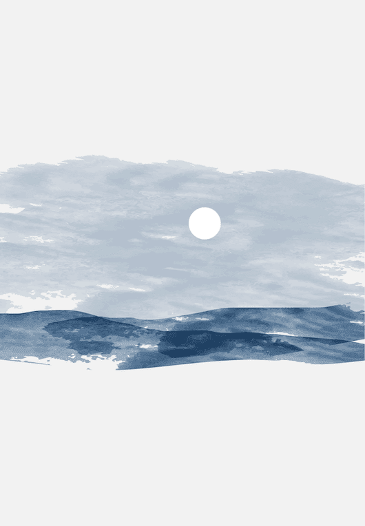 Moonlit Fjord Wall Art IV