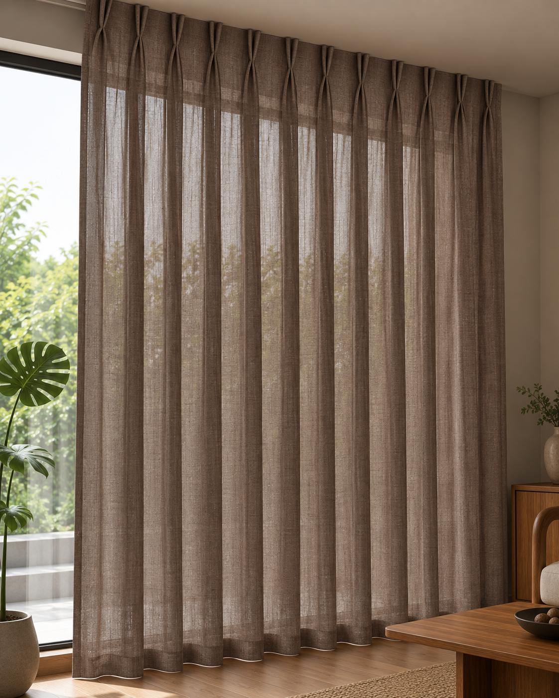 Mulligan Toffee - Sheer Curtain