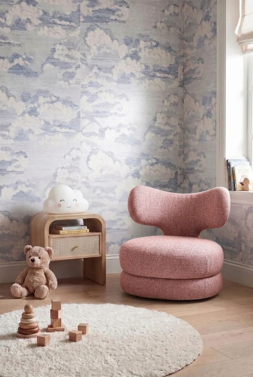 Nelo Kids Mink Blush Sofa Chair