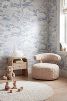 Nino Kids Beige Plush Lounge Chair