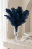 Nirova Blue Decorative Feather Stem (Pack of 10)