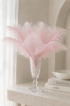 Nirova Light Pink Decorative Feather Stem (Pack of 10)