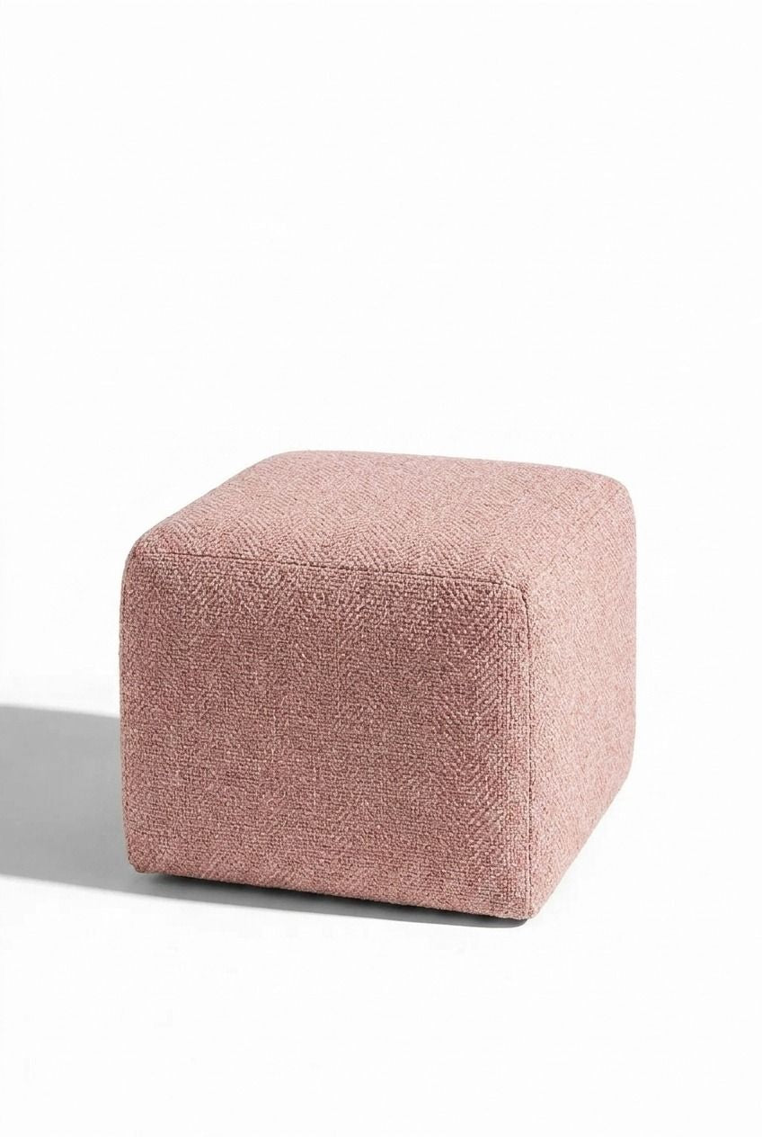 Noah Mink Blush Pouf