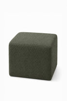 Noah Olive Wood Cube Pouf