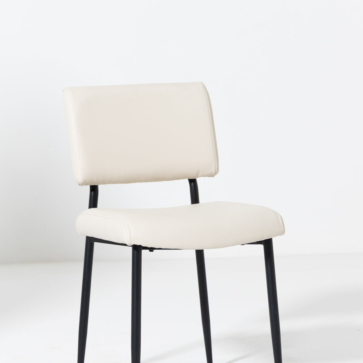 Elevate Your Dining Space with the Modern Beige Upholstered Chair ...