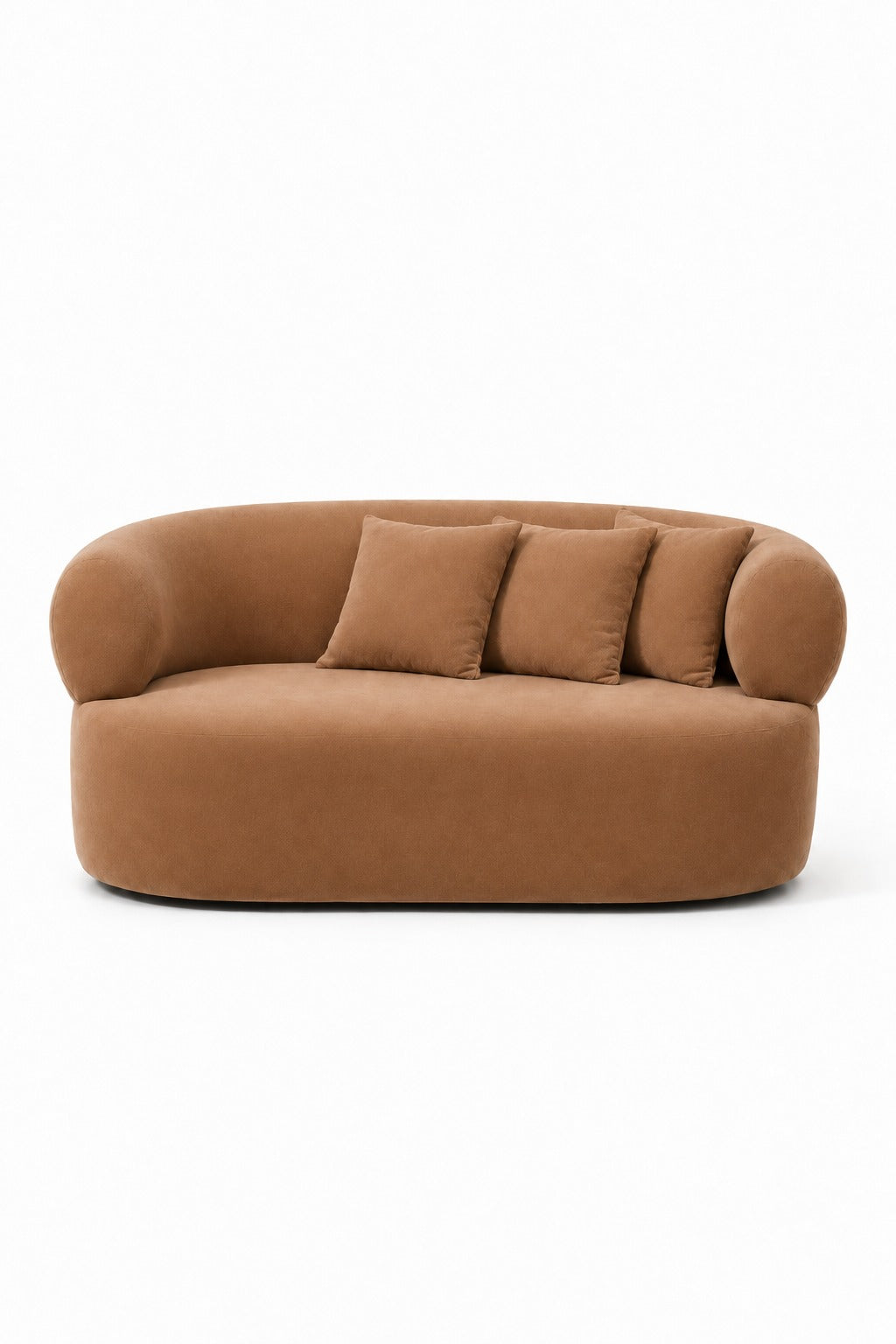 Odelia Camel Brown 3 Seater Sofa