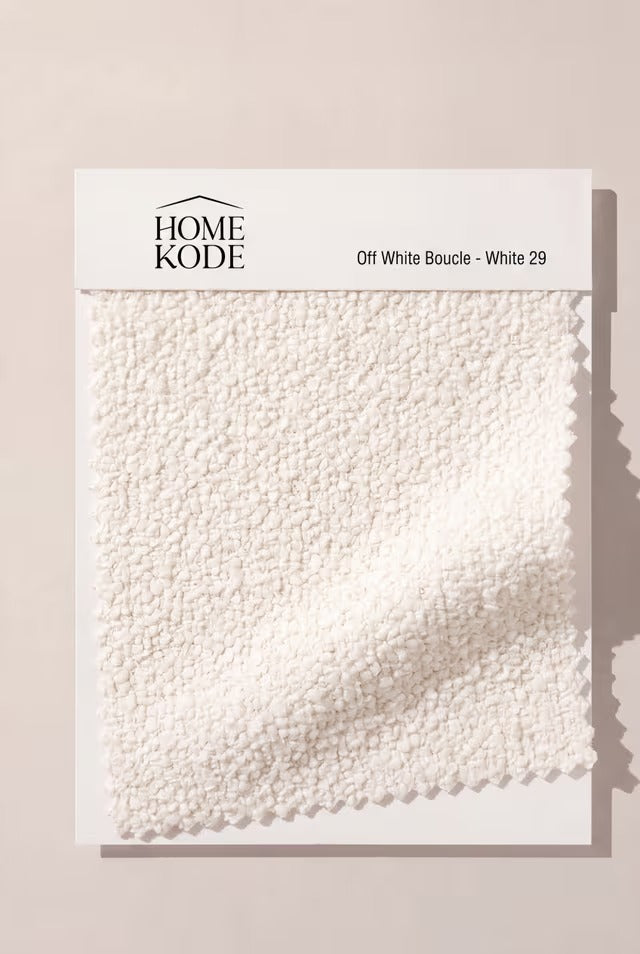 Off White Boucle - White 29