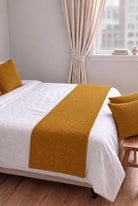 Orelisse Mustard Yellow Bed Runner